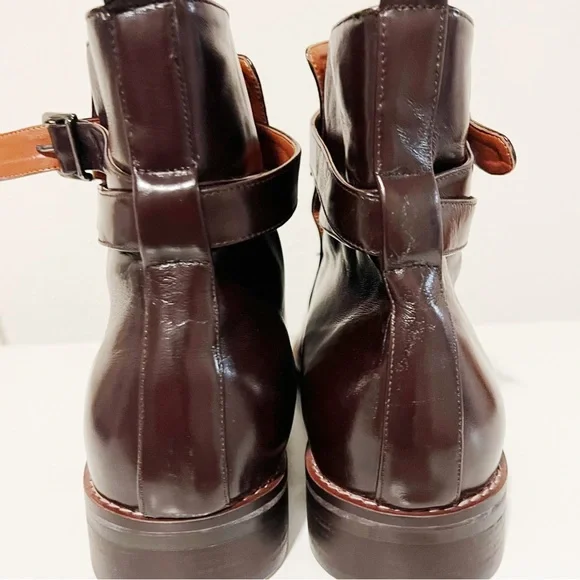 $J. Ransford Collection Jodhpur Boots, Dark Brown, Round Toe, Low Heel, Size 10 - Picture 5 of 11